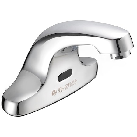 Global Industrial Sensor Bathroom Sink Faucet, 0.5 GPM, Chrome 732416